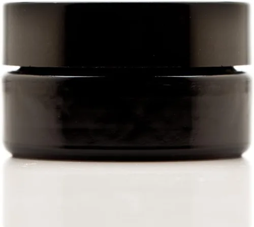Miniatura 11 de Infinity Jars Tarro con tapa de rosca de 6.8 fl oz (6.76 fl oz) negro ultravioleta recargable estilo cosmético botella de viaje tarro de vidrio