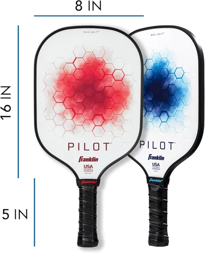 Miniatura 6 de Franklin Sports Pala de Pickleball - Raqueta Oficial de Pickleball de EE. UU. (USAPA) Aprobada de Núcleo de Polipropileno Pilot - Raqueta Pro Ligera