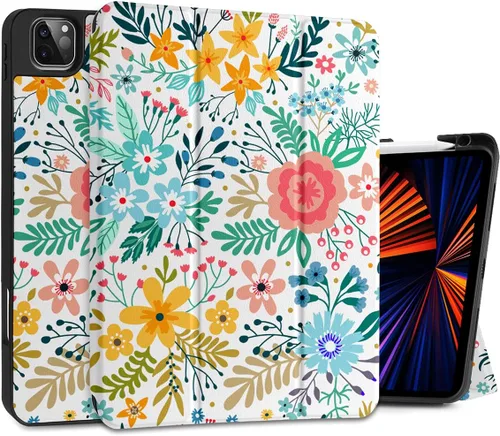 Miniatura 12 de DONGKE Funda para iPad Pro de 12.9 pulgadas 6ª generación 2022, soporte para lápiz integrado + soporte triple + encendido automático/apagado + funda