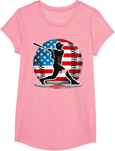 Miniatura 11 de Camiseta de jugador de béisbol estadounidense con bandera de Estados Unidos
