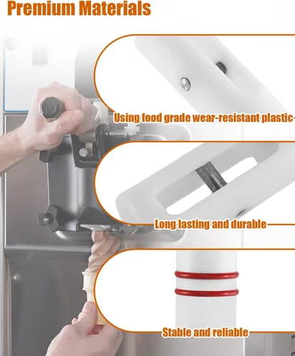 Miniatura 5 de 3 piezas de 6.3 in de varilla de válvula accesorio apto para máquinas de helado Vevor Soft Serve, accesorios para máquina de helado, piezas