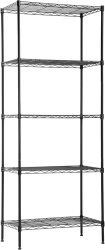 Miniatura 8 de FDW - Estantería metálica : 6 estantes de alambre de acero resistente ajustables, con ruedas, 48 pulgadas (L) x 18 pulgadas (An) x 76 pulgadas (A)