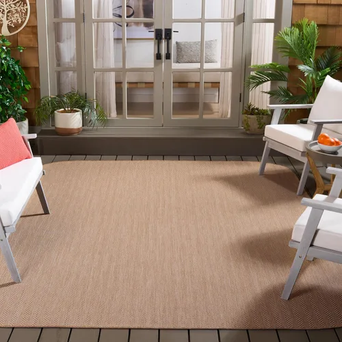 Miniatura 67 de SAFAVIEH Alfombra Lavable para Exteriores Colección Courtyard - Pasillo de 2'3" x 6'7", Azul Marino y Gris, No Desprende Pelusa y Fácil Limpieza