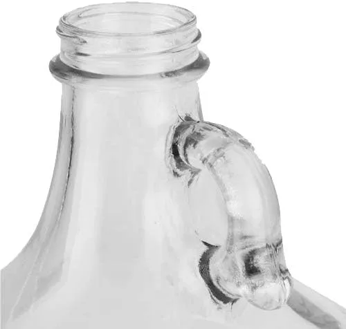 Miniatura 2 de Jarra de vidrio transparente de 1 galón (128 oz) con tapa de 1.496 in - Paquete de 6 Envío rápido el mismo día