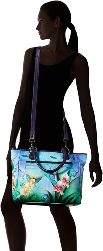 Miniatura 6 de Anna by Anuschka - Bolso de mano para mujer, de piel auténtica, grande, diseño clásico