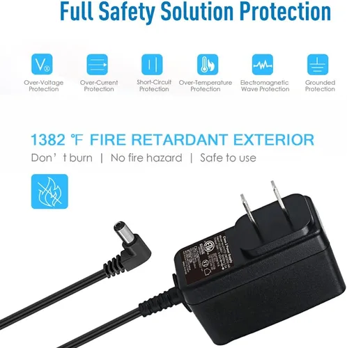 Miniatura 2 de Fuente de alimentación de 24 V para Polycom SoundPoint 320 330 335 430 450 550 560 601 650 670 IP Business Phones, 24 voltios 500 mA DC Cable