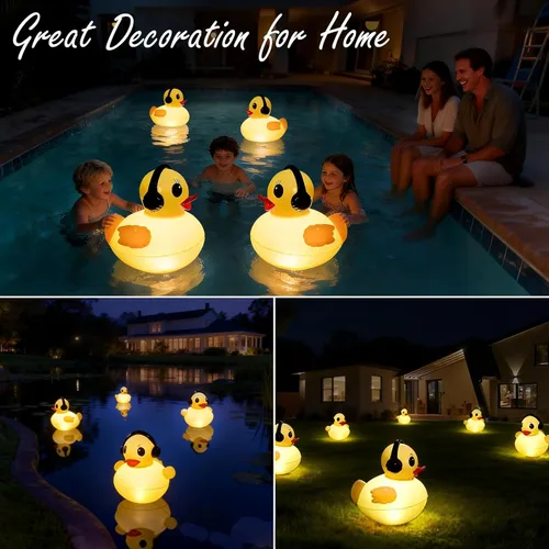 Miniatura 5 de Luces solares flotantes para piscina, luces de piscina impermeables de 16 pulgadas que flotan, accesorios de piscina LED iluminados, luz de piscina