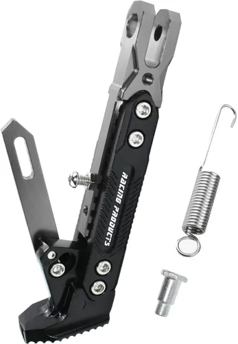 Miniatura 18 de Soporte de patas de motocicleta universal de aleación de aluminio de alta calidad, ajustable, para motocicleta, scooter, soporte de trípode