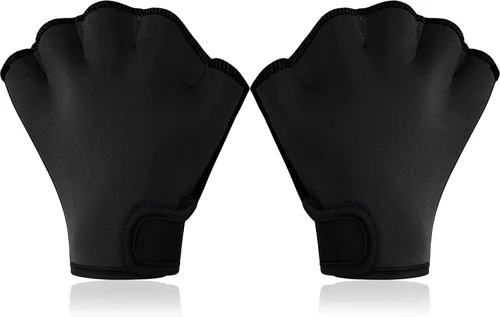 Miniatura 2 de Guantes de natación con malla acuática – Aumenta el fitness y el entrenamiento, remos de resistencia para hombres, mujeres y niños – Mejora