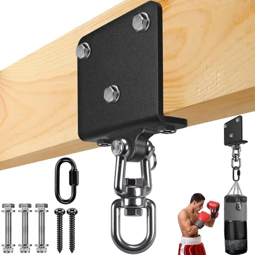 Miniatura 13 de Dolibest Colgador de vigas de acero resistente, soporte para bolsa pesada, colgador de bolsa pesada I Beam para percha de saco de boxeo