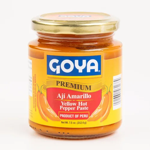 Belmont Pasta Aji Amarillo, auténtica salsa de pimienta picante peruana, sabor atrevido, 8 onzas, paquete de 2, ingrediente culinario tradicional