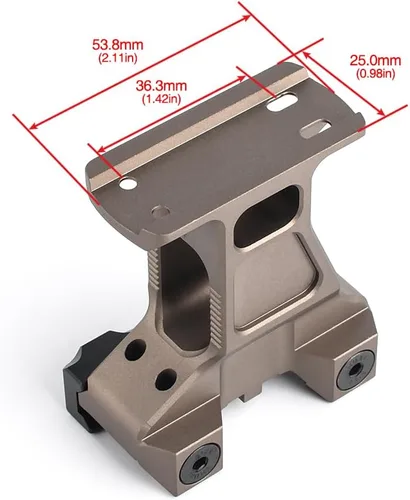 Miniatura 2 de Soporte elevador de metal para telescopio T1 T2 de altura para riel Picatinny de 0.787 in