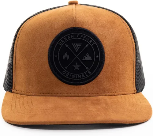 Miniatura 42 de Urban Effort Gorra trasera de malla, para hombres y mujeres, gorra de béisbol de 5 paneles, gran cierre a presión para caza y senderismo