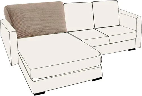 Miniatura 62 de UNBBRRL Fundas de cojín de asiento para sofá, elásticas, funda de cojín individual para sofá, fundas de cojín para sofá, fundas de héroe protegen
