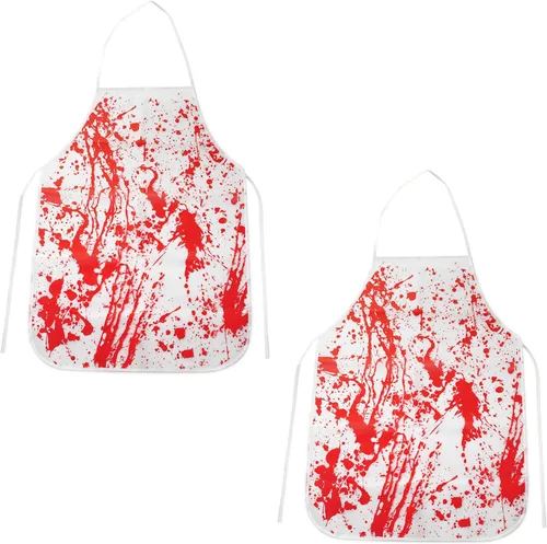 Miniatura 7 de Delantal de terror de Halloween para disfraz de carnicero con huella de mano aterradora para adultos, mujeres, hombres, cosplay, fiesta, cocina