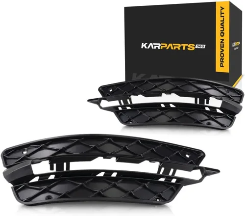 Miniatura 8 de KarParts360 Para Mercedes-Benz C250/C300/C350 Cubierta de luz antiniebla 2012 2013 2014 Lado del conductor exterior Textura negra