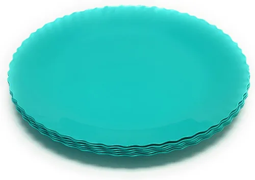 Miniatura 45 de Mintra Home Colección Curly (placa de 11.75 pulgadas, 6 unidades, verde azulado)