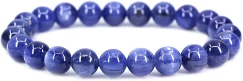 Miniatura 94 de Amandastone Pulsera elástica de cuentas redondas de 0.315 in con piedras preciosas naturales de 7 pulgadas