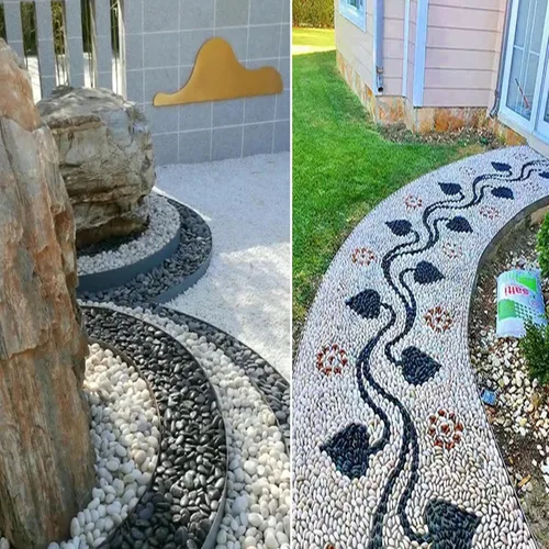 Miniatura 5 de Piedras de río, plantas, jardines, paisajes, suculentas, guijarros decorativos altamente pulidos en formas y tamaños de 1 a 3 pulgadas.