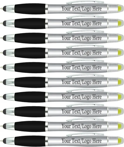 Miniatura 9 de SyPen Bolígrafos personalizados con resaltador de gel y lápiz capacitivo, paquete de 200 unidades, impresión a granel, resaltador bíblico de 3