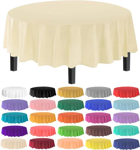 Miniatura 7 de allgala Mantel desechable a prueba de agua, paquete de 6 manteles de 54 x 108 pulgadas, marrón, para fiestas, cumpleaños, bodas, picnic, fiestas