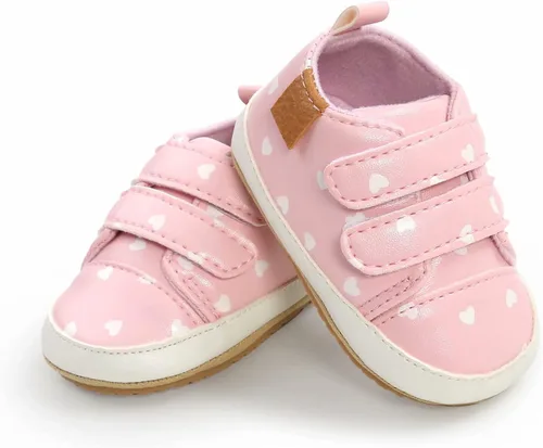 Miniatura 6 de GAISUMMI Zapatos para bebés niños y niñas, tenis de piel sintética para recién nacidos, suela de goma antideslizante, unisex, para niños pequeños