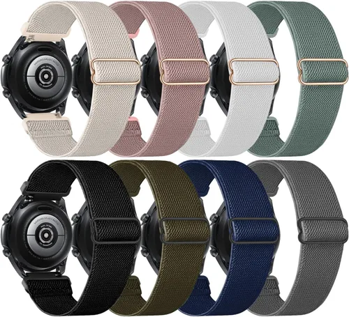 Paquete de 8 correas de reloj de 0.866 in compatibles con Samsung Galaxy Watch 3 Band 1.772 in/Galaxy Watch 1.811 in/Samsung Gear S3