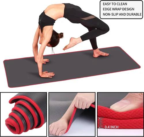 Miniatura 2 de Juego de esterillas de yoga para principiantes, esterilla de yoga con correa de transporte, bloques de yoga con correa de yoga, pelota de yoga