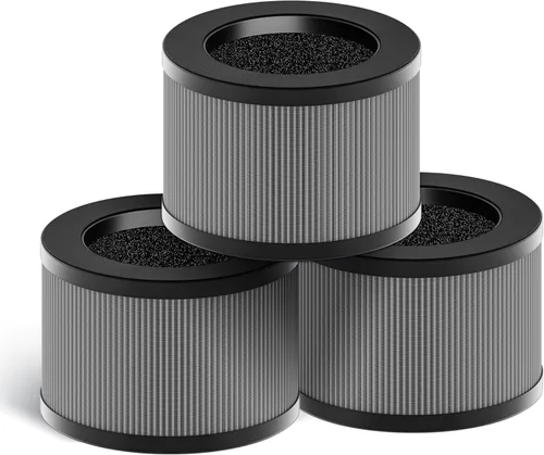 Miniatura 17 de MK01 y MK06 - Filtro de repuesto True HEPA compatible con purificador de aire Aroeve MK01, MK06, ToLife TZ-K1 y Kloudi DH-JH01, versión estándar