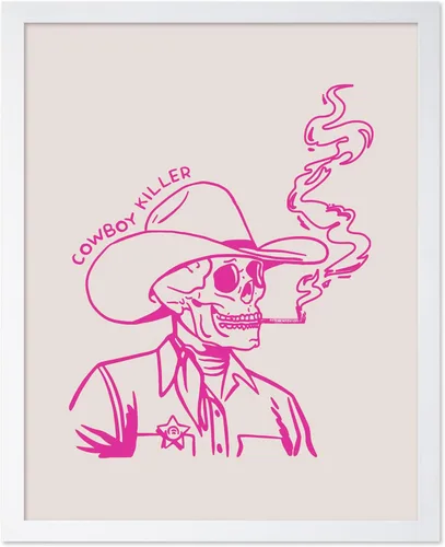 Miniatura 8 de Poster Master Póster retro de vaquera rosa con texto en inglés "Raise Hell", diseño de pared occidental, regalo para hombres y mujeres, decoración