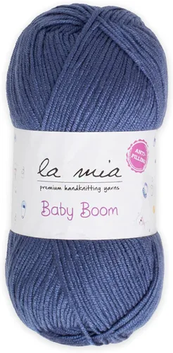 Miniatura 80 de 1 madeja La Mia Baby Boom, hilo acrílico 100% antipilling para tejer y ganchillo para tejer y ganchillo, 3.53 oz (3.5 onzas) / 820.2 ft