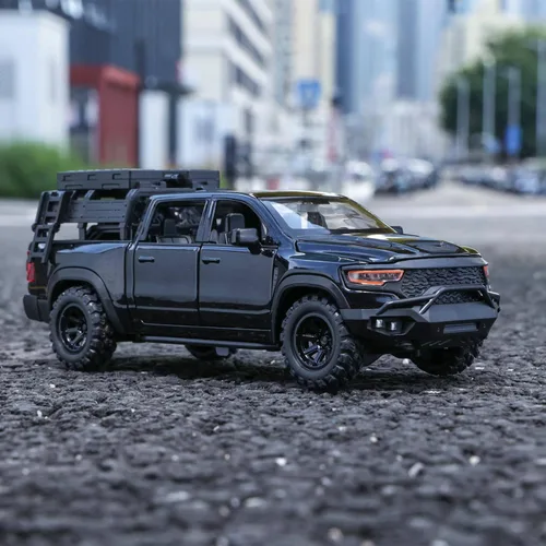 Miniatura 7 de Camión de juguete modelo de camión de juguete para niños de 3 años en adelante, camión de metal fundido a troquel con sonido y luz, camión