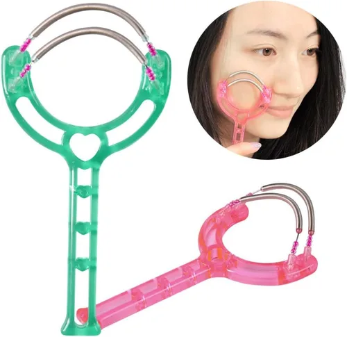 Miniatura 4 de MERRYHAPY 2 unids removedor de vello facial primavera herramienta depiladora para mujeres diseño de resortes duales dispositivo de eliminación