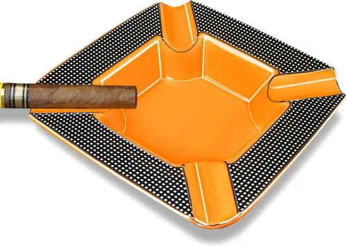 Miniatura 8 de Ceniceros grandes para patio de 8 pulgadas, cenicero cuadrado para cigarrillos de 8 pulgadas, bandeja de cenizas para patio, exterior, cenicero