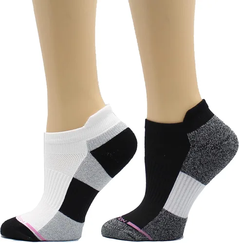 Miniatura 12 de Dr. Motion Calcetines de compresión de corte bajo para mujer, paquete de 2