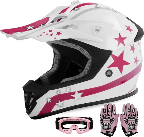 Miniatura 23 de XFMT DOT Casco de Dirt Bike para Niños y Jóvenes de Cara Completa, Cascos de Motocross para Off-Road ATV Bicicleta de Calle Cuatrimoto Motocicleta