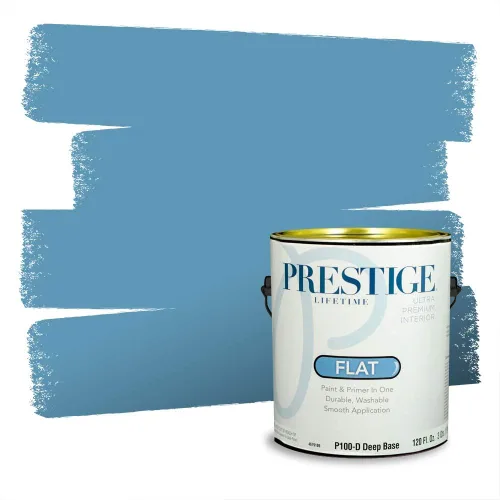 Miniatura 1461 de Pintura Exterior + imprimación PRESTIGE, todo-en-uno, 1 galón, acabado mate, color comparable al Valspar* Royal Gray* VS151-Gris real