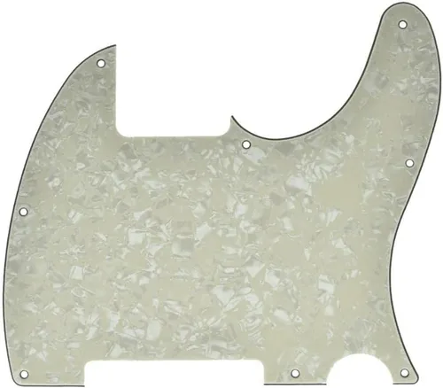 Miniatura 15 de KAISH Golpeador de 8 agujeros, liso, para guitarra Telecaster Esquire, perla de abulón