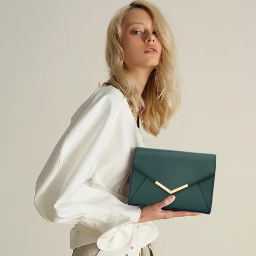 Miniatura 2 de KKXIU Elegante bolso de mano de piel sintética para mujer, bolso de mano plegable para fiesta, boda, baile de graduación