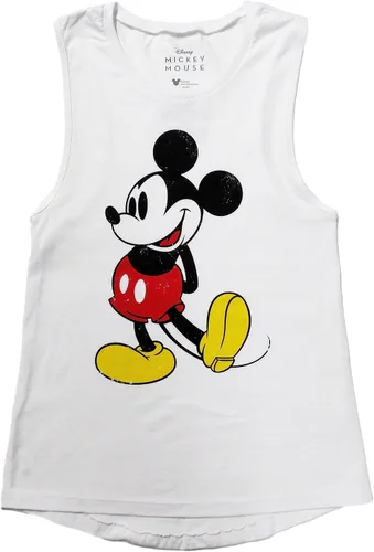 Miniatura 2 de Disney Camiseta sin mangas de Mickey Mouse para mujer, Blanco