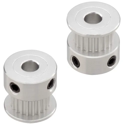 Miniatura 5 de PAGOW Rueda síncrona GT2 20 y 60 dientes de diámetro de 0.197 in, polea de distribución de aluminio con longitud 7.874 in de ancho y correa de 0.236