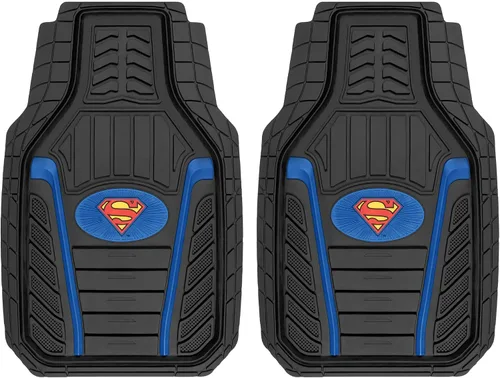 Miniatura 10 de BDK Alfombrillas clásicas de superhéroe Batman para el suelo del automóvil, con licencia oficial de Warner Bros DC Comics, protección