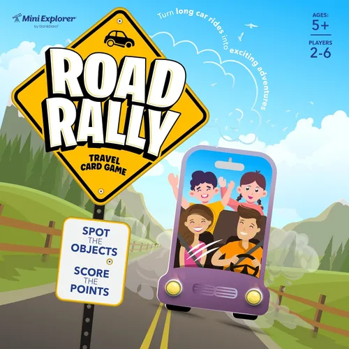 Miniatura 8 de Mini Explorer Road Rally Travel Scavenger Hunt - Juego de cartas para niños – Viaje por carretera, juegos de coches y actividades imprescindibles