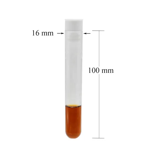 Miniatura 2 de 50 tubos de ensayo de plástico, tubo de ensayo transparente de 0.630 x 3.937 in con tapas para laboratorio, almacenamiento, plantas, cuentas, fiesta
