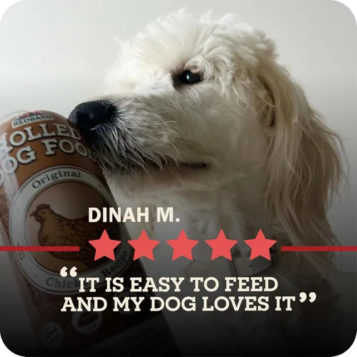Miniatura 9 de Redbarn Pet Products Alimento para perros enrollado de alta calidad, receta de carne de res, semihúmeda, alimentación completa con alto contenido