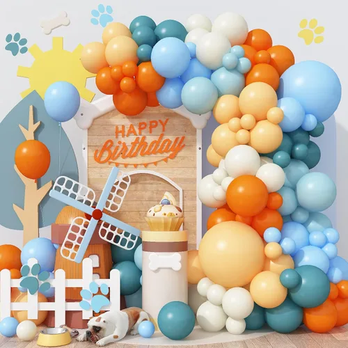 Miniatura 17 de Kit de arco de guirnalda de globos neutros de color verde polvoriento, verde salvia, nude, crema, arena, blanco, marrón claro, pastel, rubor, rosa