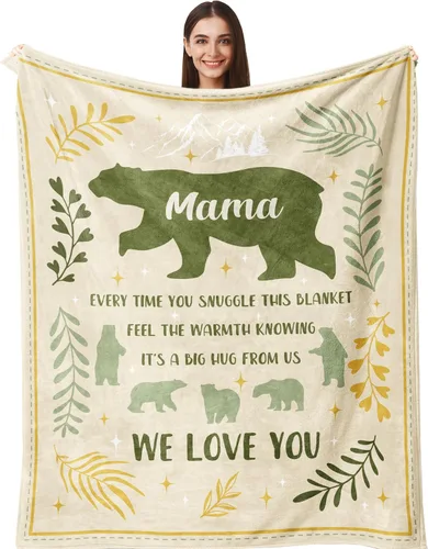 Miniatura 7 de Regalos de mamá de gato Henazin para mujeres, manta temática de gatos para mujeres de 60"X50", regalo para amantes de gatos para mujer/niña/dama