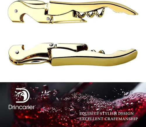 Miniatura 5 de Sacacorchos para camareros profesionales, llave de vino de acero inoxidable para camareros de restaurantes, sacacorchos clásico todo en uno, abridor