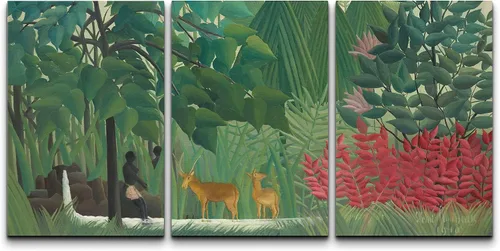 Miniatura 26 de Wall26 - Lienzo decorativo para pared, 3 piezas, serie de pinturas famosas