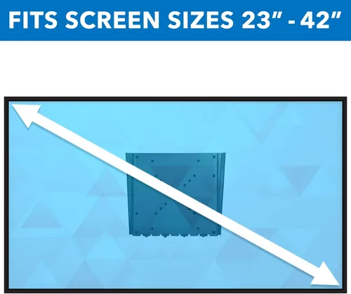 Miniatura 8 de Mount-It! Soporte de pared fijo para TV de perfil bajo, diseño empotrado ultra delgado para pantallas de 23 a 42 pulgadas, compatible con VESA 200 x